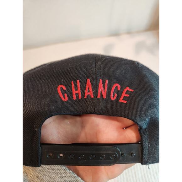 Yupoong Chance 3 Snapback Hat Black Red Adjustable Cap Classic Hip-Hop Style - Picture 3 of 5